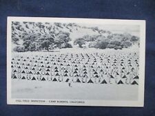 1940s California Camp Roberts Full Field Inspection Postcard picture