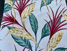 Fab 1930's Tropical Art Deco Design COLUSA Miami Beach Barkcloth Vintage Fabric picture