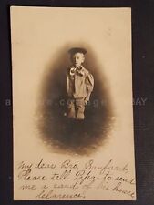 1902 antique RPPC CLARENCE to SANFORD KREIDER leaman place pa PHOTO CHILD BOY picture