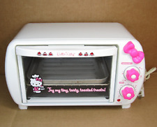 RARE Sanrio HELLO KITTY 2 Slice Toaster Oven Pink & White Kitchenware WORKS 2007 picture