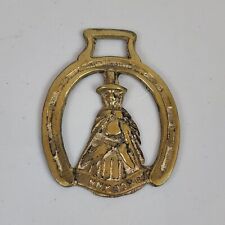 Vintage English Brass Horse Tack Medallion Jenny Jones of Wales picture