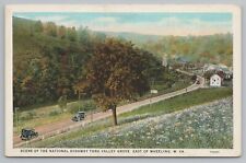 State View~Scene Of The National Hwy Thru Valley Grove~Wheeling WVA~Vintage PC picture