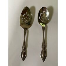 Oneida Silver plate Serving Set Distinction Deluxe Spoon and Flat Server picture