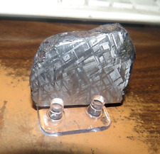 120 gm muonionalusta Meteorite slab Sweden,  iron nickel ring ETCHED picture
