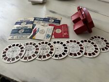 Vintage GAF Red View-Master With 14 Reels picture