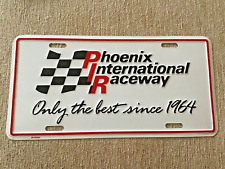 Phoenix International Speedway License Plate Booster vintage NASCAR Race picture