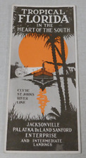 1920's Clyde St. Johns River Line steamboat time table Jacksonville Florida picture
