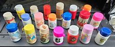 Lot 20 Vintage Thermos For Lunchboxes Happy Days Pac-Man Rough Riders Disney See picture