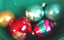 5 vintage shiny bright ornaments picture