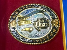 Bus N Bikers FMCA Motorcycle Rally Master Trophy Sturgis Gist belt buckle  picture