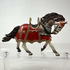 Schleich Medieval Knight Horse Figure Tournament White Red No Rider picture