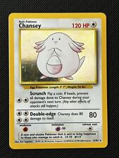 Pokémon Base Set Chansey 3/102 4th Print 1999-2000 UK Rare picture