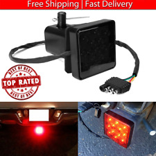 [TOP] Smoked Lens 15LED Brake Light Trailer Hitch Cover Fit Towing & Hauling Red picture