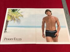 Perry Ellis Men’s Clothing Gay Interest 4-page 2010 Print Ad picture