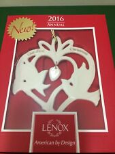 Lenox 2016 Our First Christmas - Heart with Doves Ornament 4.25