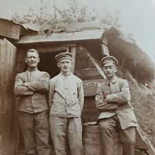German WW1 soldiers Prussian cafeteria photo picture trench warfare postcard old picture