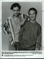 1993 Press Photo Actors Ben Savage and Rider Strong in 