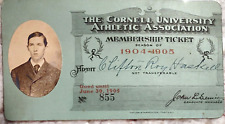 Cornell University Athletic Association Membership Ticket 1904-05 Vintage picture