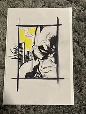 Batman 9 X 12 Original Sketch By Eddie Nunez Signed COA picture
