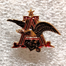 Vtg Anheuser Busch Budweiser Beer Eagle A Logo Lapel Hat Pin New NOS picture