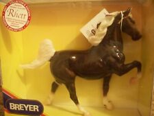 BREYER #1129 RHETT GLOSSY CHARCOAL FIVE GAITER HORSE picture