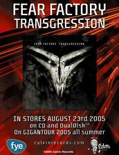 FEAR FACTORY - TRANSGRESSION - 2005 Promo Print Ad picture