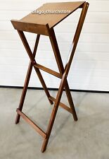 Church Portable Lectern Icon or Book Stand Bright Wood Anologion picture