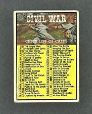 1962 Topps Civil War News #88 Checklist (Marked) picture