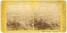 c1900's Real Photo Stereoview Panorama From Bunker Hill Monument Boston MA picture