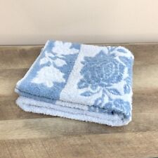 Vintage Cannon Monticello Blue Floral (1) Bath Towel 100% Cotton picture