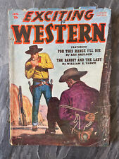 Exciting Western Pulp Jan 1952 Sam Cherry Cover Ray Gaulden William E Vance Cig picture