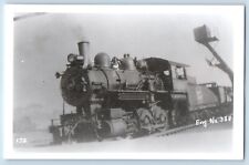 New London CT Postcard RPPC Photo Central Vermont R R Train Eng. No. 388 c1950's picture
