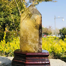1.97LB  Natural yellow crystal obelisk Crystal energy column Reiki healing picture