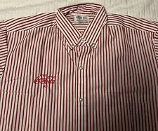 Coca-Cola Vintage Short Sleeve Uniform Shirt Men's 17 1/2 Size Riverside Brand picture