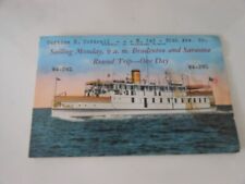 c1960s Florida Travel Souvenir Postcard: Moonglo, St Petersburg's Excursion Boat picture