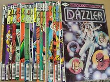 Lot Of 27 Dazzler 1 No-color Ad Error + 3 5-22 24 25 28 30 32 34 37 Marvel 1981 picture