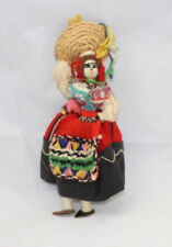 Mexican Folk Yarn Doll - Vintage - Fabulous Colors - Mexico - Dance Children Toy picture