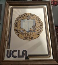 Vintage UCLA Motto Emblem Mirror “Let There Be Light” Framed 27” Tall picture