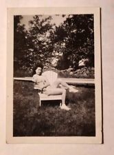 Fleischmanns, NY Vtg Photo Pretty Woman House Steps 1940s Catskills New York  picture