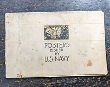 Original 1918 WW1 Navy Poster Booklet picture