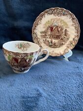 Johnson Brothers Heritage Hall Colonial Overhang Tea Cup & Saucer set *see pics picture