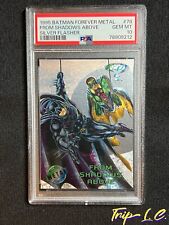 1995 Batman Forever Metal Silver Flasher #78 From Shadows Above PSA 10 picture