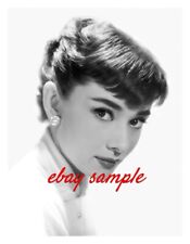 AUDREY HEPBURN CLOSE UP PHOTO - Hollywood 1950's Movie Star Actress picture
