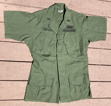 Vietnam War U.S. Army 3rd Pattern Jungle Jacket w/Insignia POPLIN NON-RIPSTOP picture