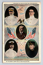 President Woodrow Wilson Commandants Great Lakes Naval Training Center Postcard picture