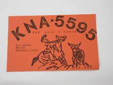 Vintage Amateur Ham Radio QSL Postcard Card KNA 5995 - Lazy K Ranch Spreckels CA picture