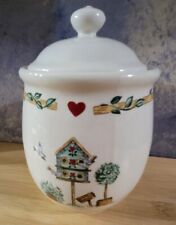Thomson Pottery Birdhouse Canister Jar with Lid 5.5'' Tall picture