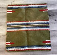 Vintage Antique Native American Indian Rug Blanket 30 X 27 Navajo Horse Riding ? picture