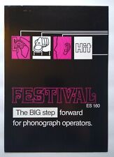 NSM Festival ES 160 Jukebox FLYER Original Phonograph Music Foldout Poster Art picture
