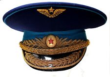 Authentic USSR Embroidered Hat Parade Air Force General & General Cap Badge #103 picture